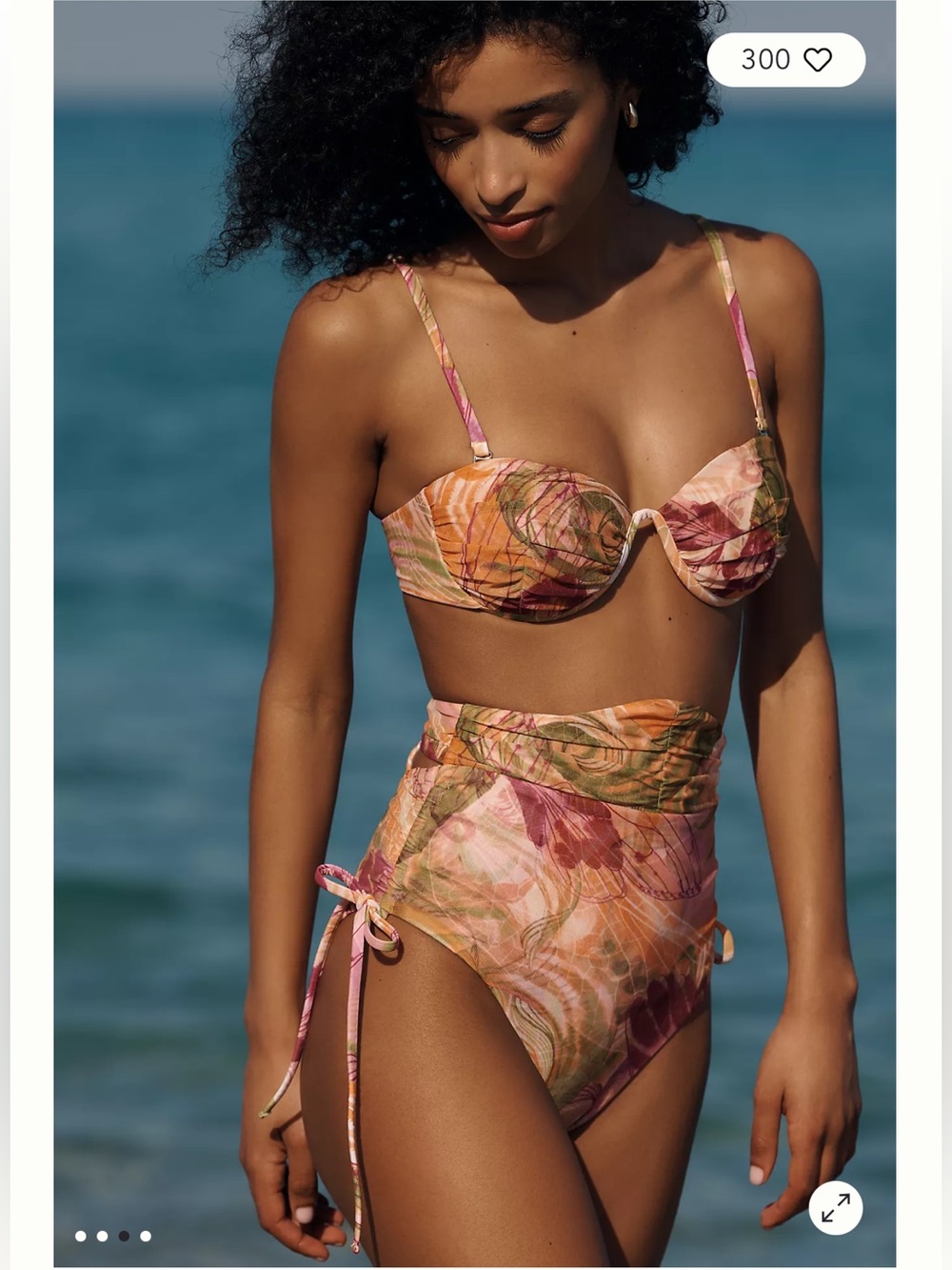 NWT ANDREA IYAMAH Dola Bikini Bottom In Vibra Print - Picture 3 of 9